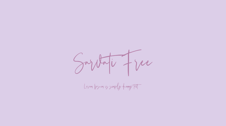 Sarvati Free Font