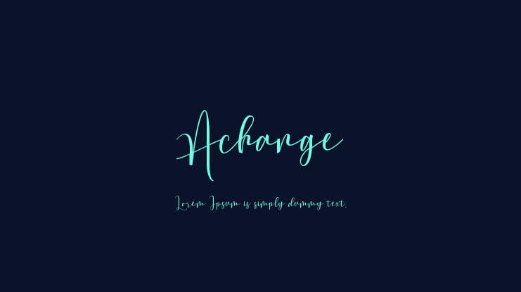 Achange Font