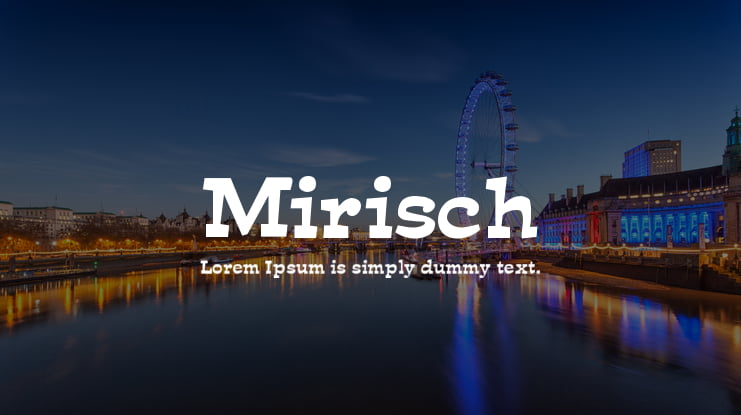 Mirisch Font