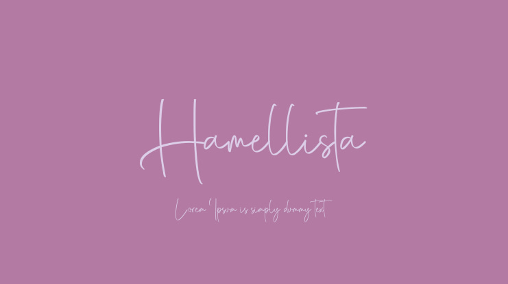 Hamellista Font