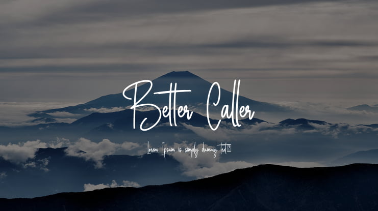 Better Caller Font