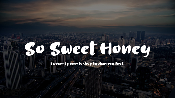 So Sweet Honey Font
