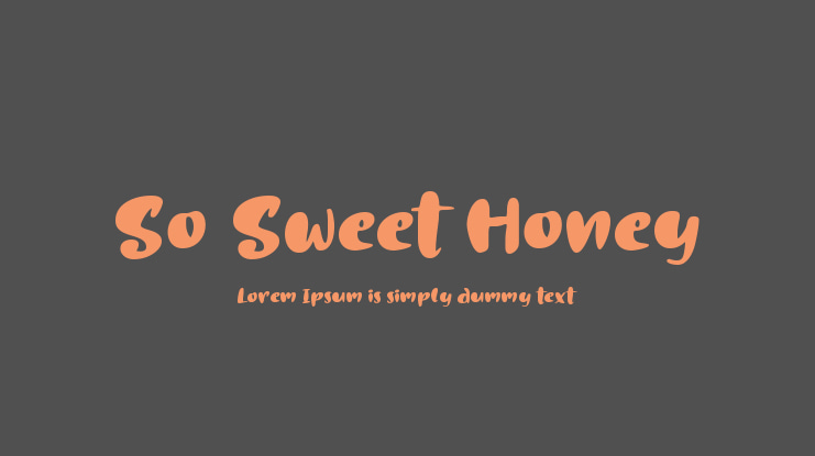 So Sweet Honey Font