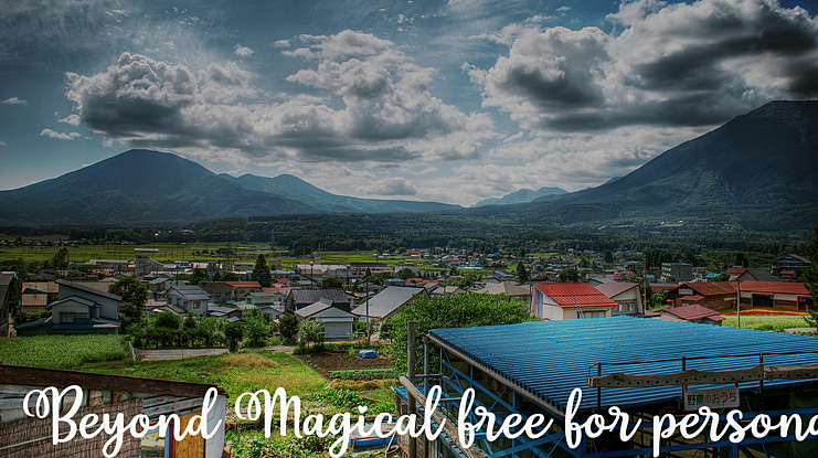 Beyond Magical free for persona Font