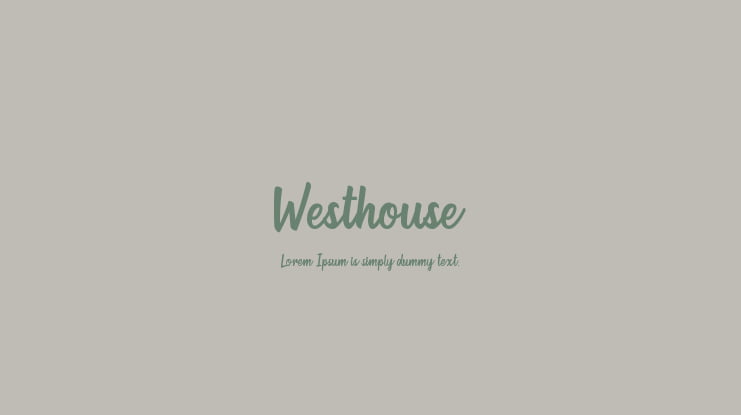 Westhouse Font