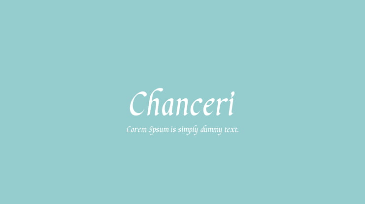 Chanceri Font