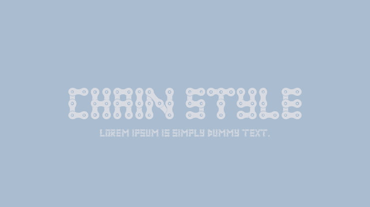 Chain Style Font
