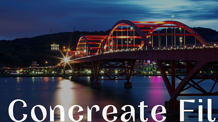 Concreate Fill Font