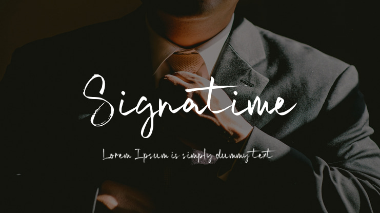 Signatime Font
