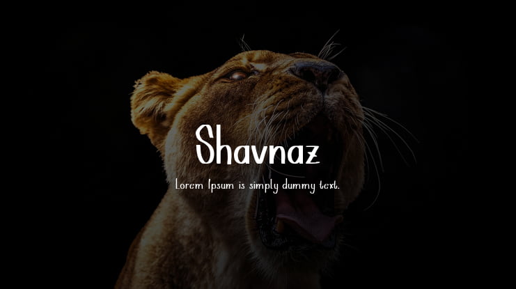 Shavnaz Font