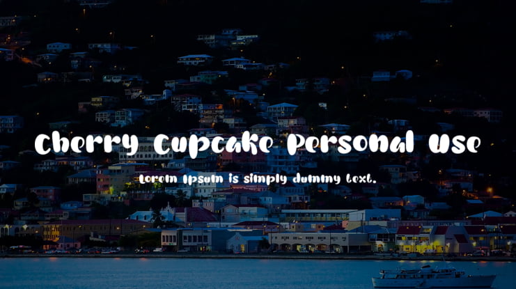 Cherry Cupcake Personal Use Font