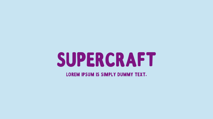 Supercraft Font