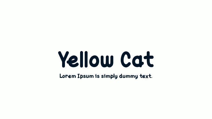Yellow Cat Font