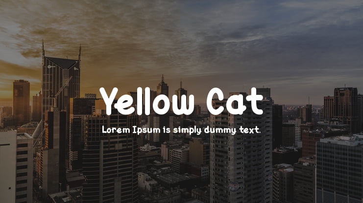 Yellow Cat Font