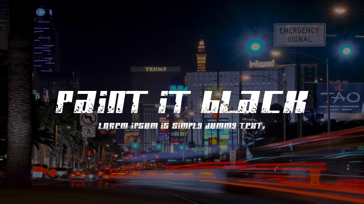 Paint It Black Font