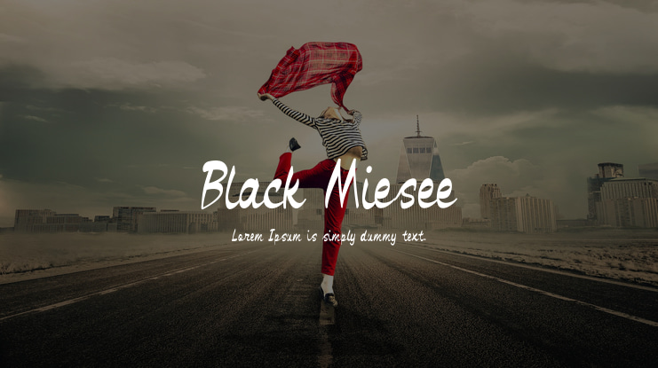 Black Miesee Font