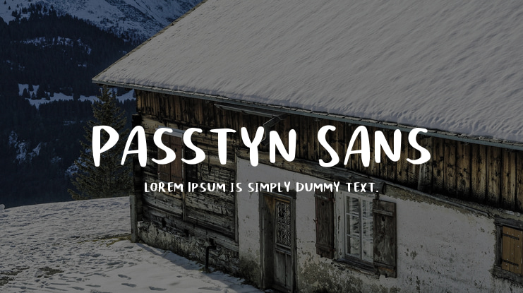 Passtyn Sans Font Family