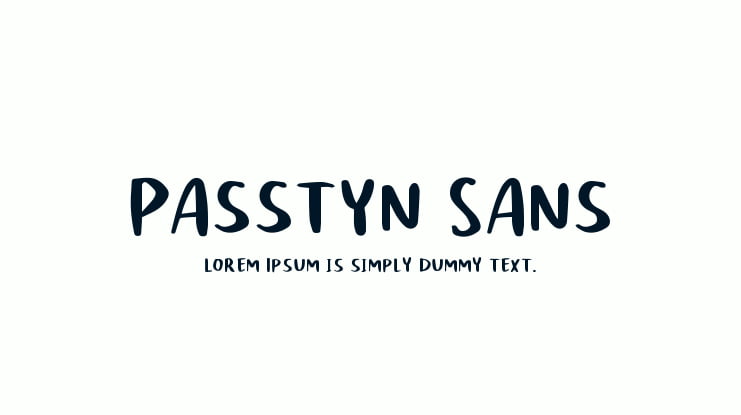 Passtyn Sans Font Family