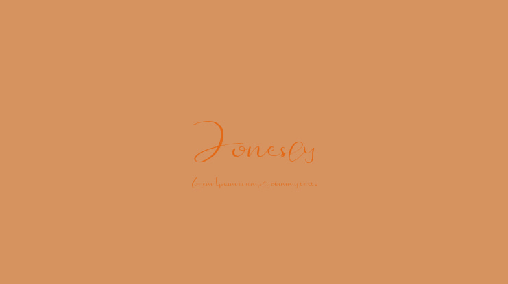 Jonesly Font
