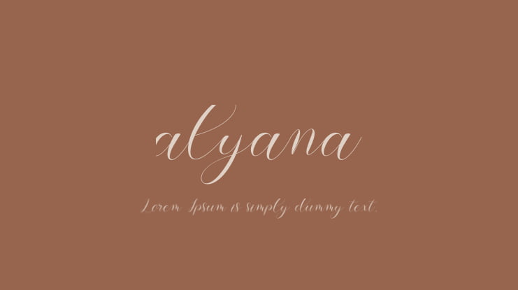 alyana Font
