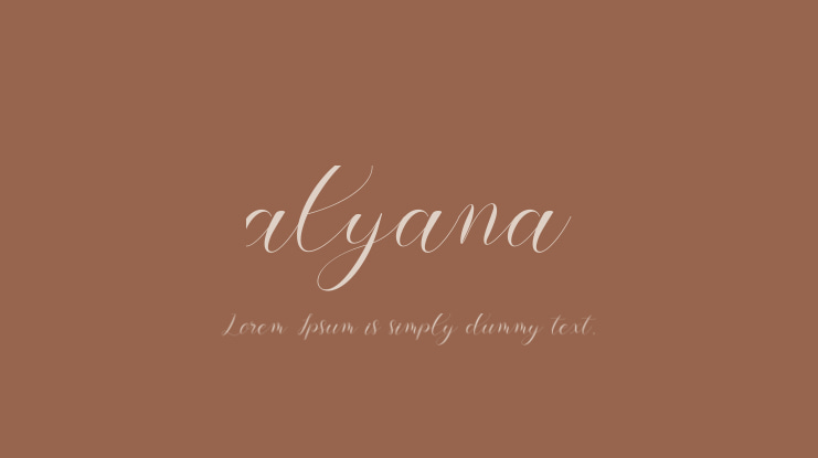 alyana Font
