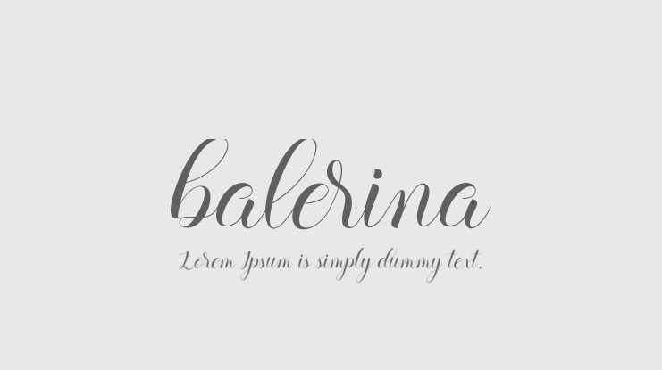 balerina Font