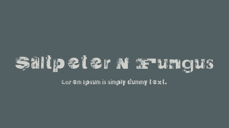 Saltpeter N Fungus Font