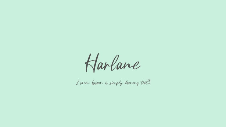 Harlane Font