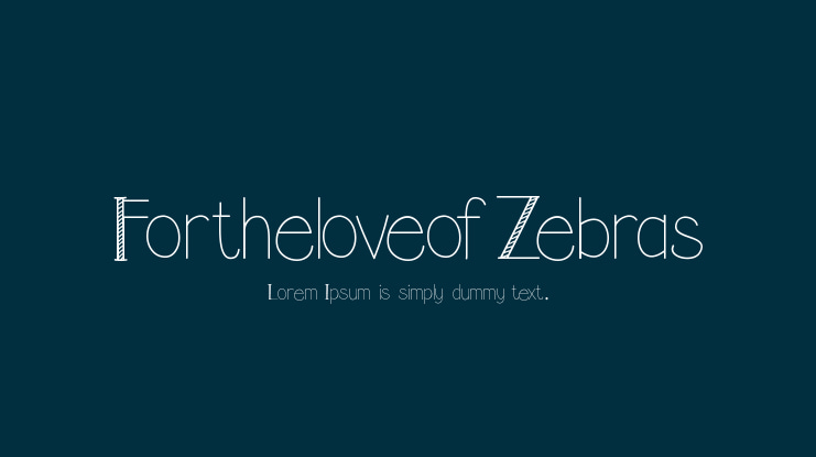 FortheloveofZebras Font