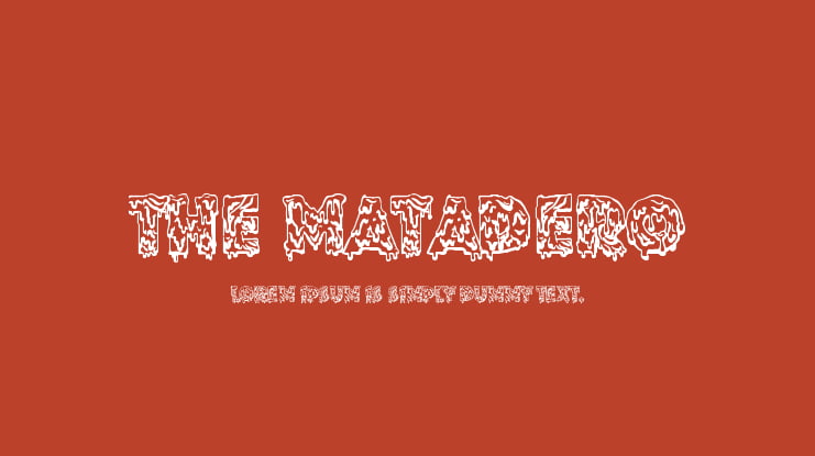 The Matadero Font
