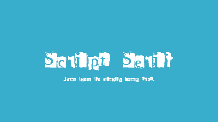 Script Serif Font Family
