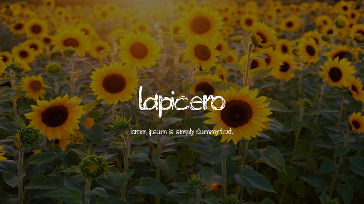 Lapicero Font