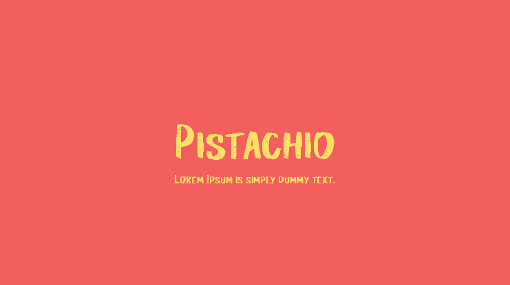 Pistachio Font