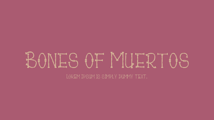 Bones of Muertos Font