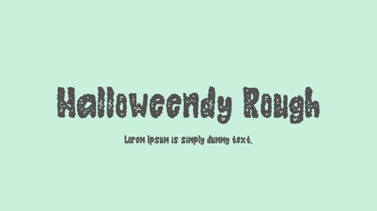 Halloweendy Rough Font