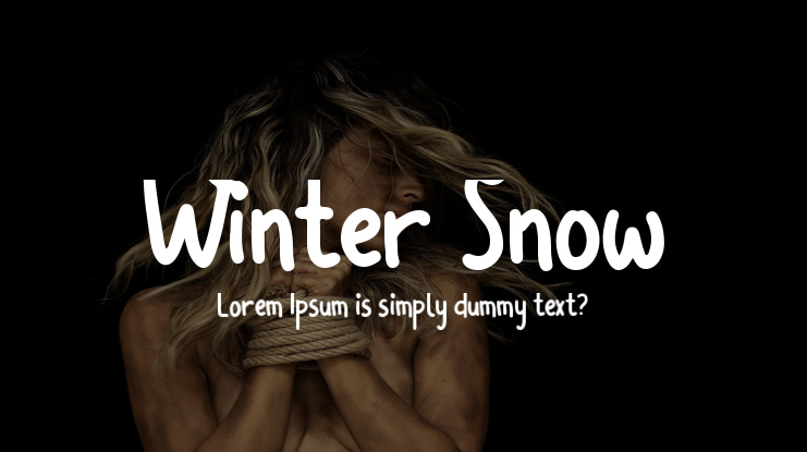 Winter Snow Font