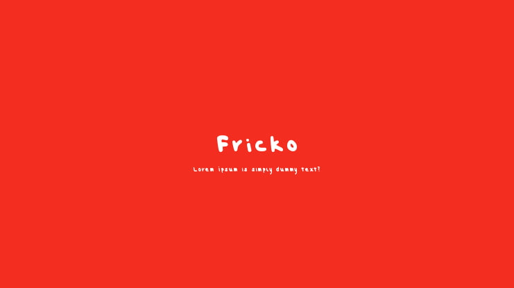 Fricko Font
