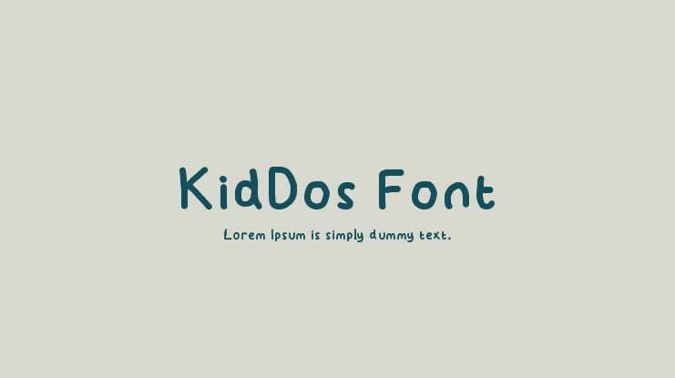 KidDos Font