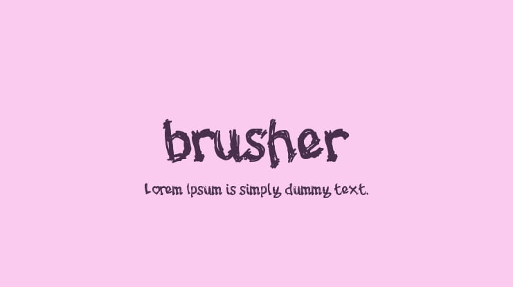 brusher Font