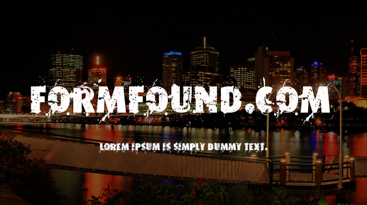 Formfound.com Font