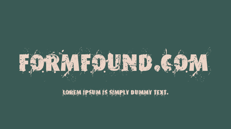 Formfound.com Font