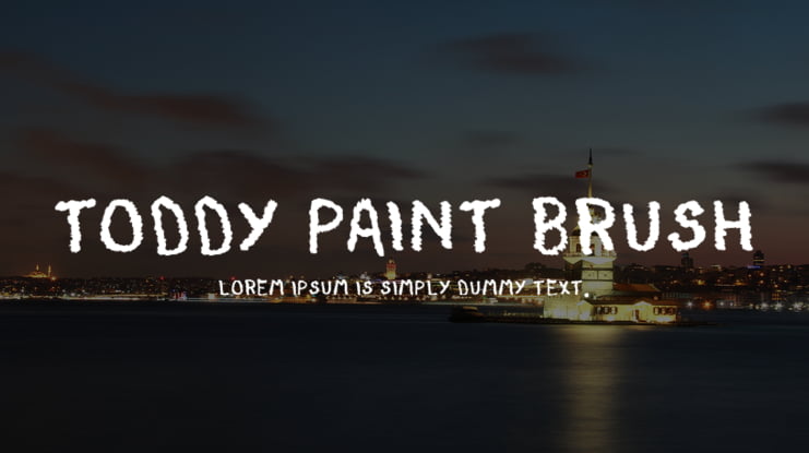 Toddy Paint Brush Font
