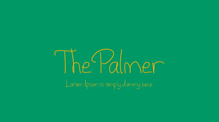 ThePalmer Font