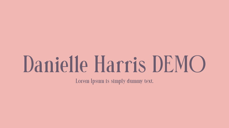 Danielle Harris DEMO Font