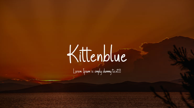Kittenblue Font