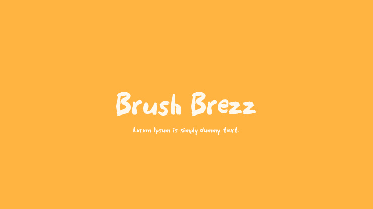 Brush Brezz Font