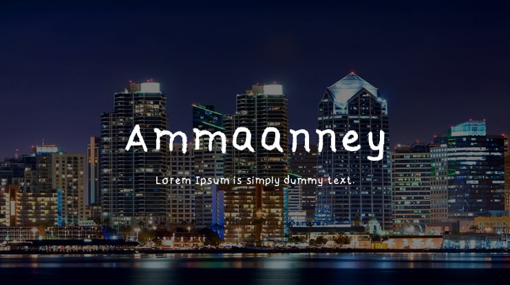 Ammaanney Font