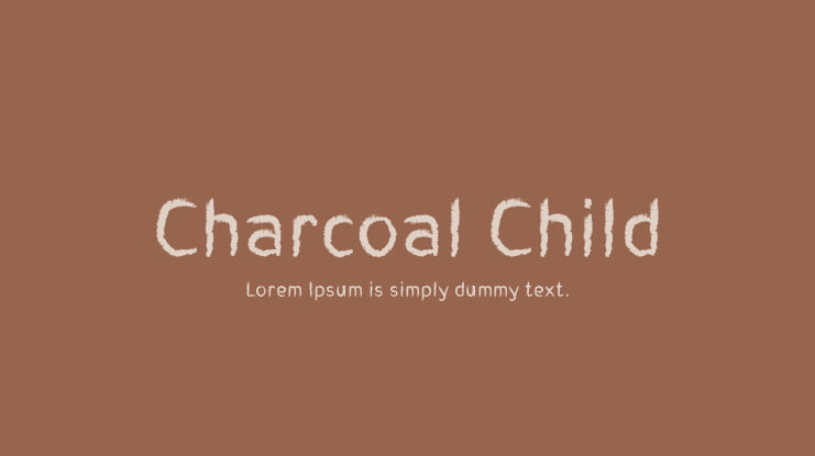 Charcoal Child Font