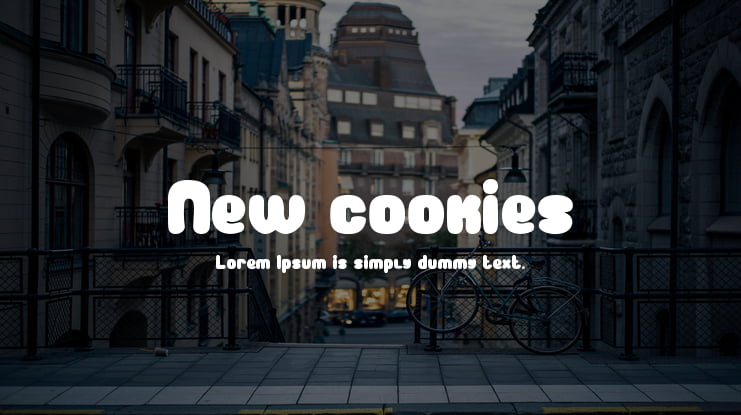 New cookies Font