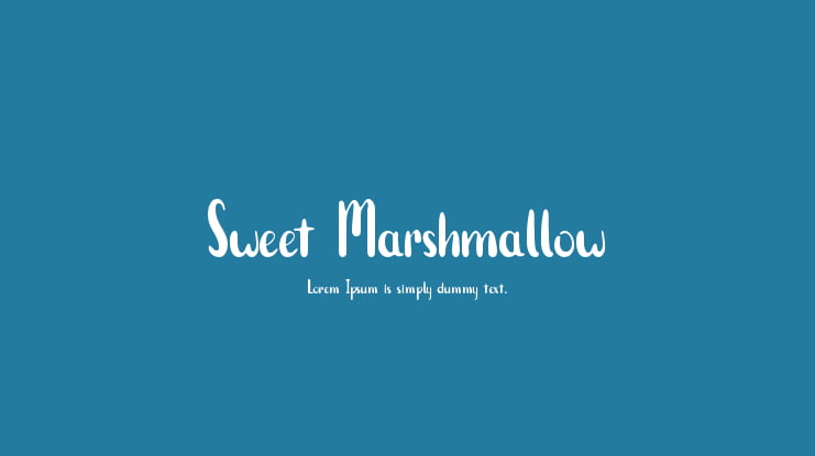 Sweet Marshmallow Font